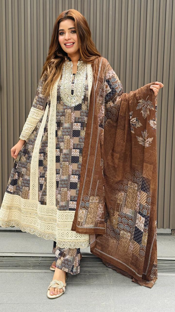 Ruhaniyaa Cotton Anarkali Suit