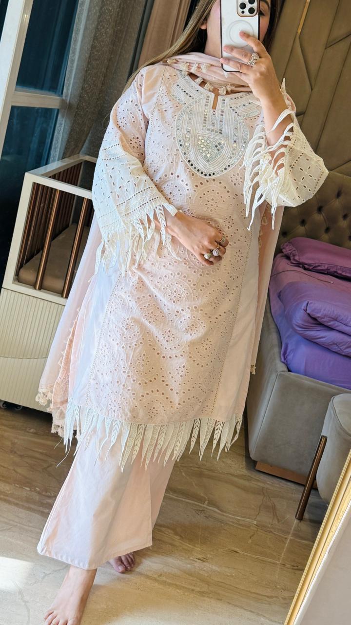 Ishika Suit Set- Beige