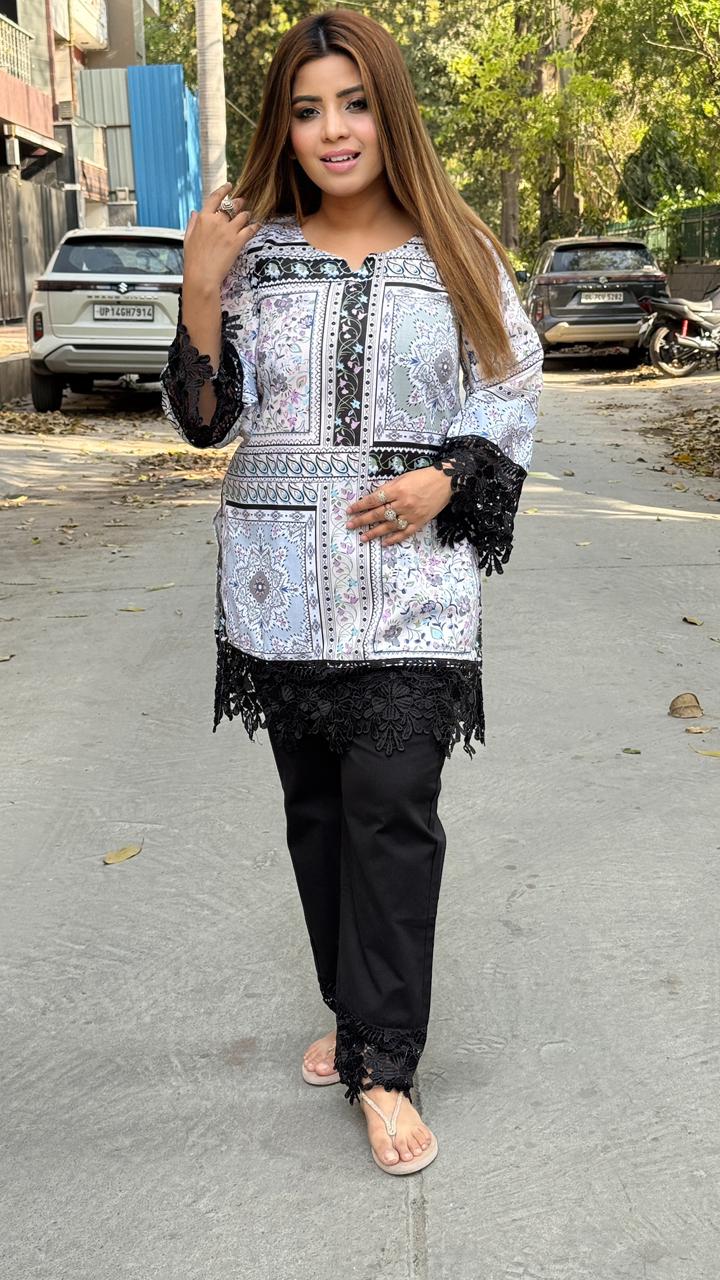 Aruhi cord Set- Black, Green