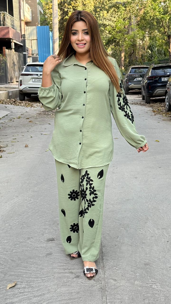 Anvaya Cord Set- Pink, Green