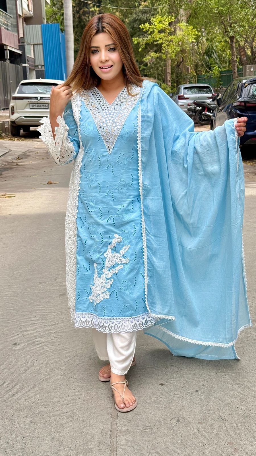 Veshira Suit Set- Blue