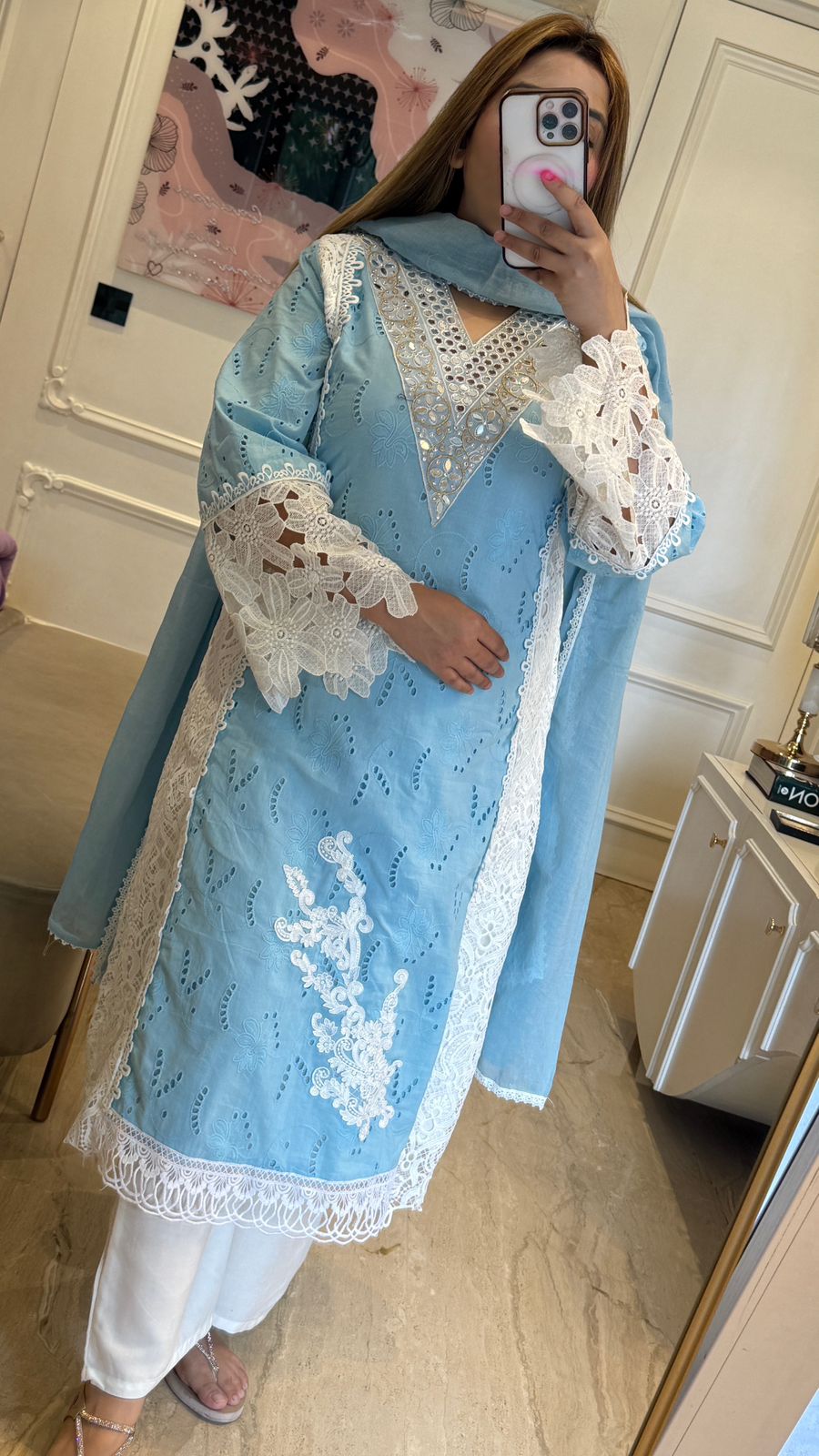 Veshira Suit Set- Blue