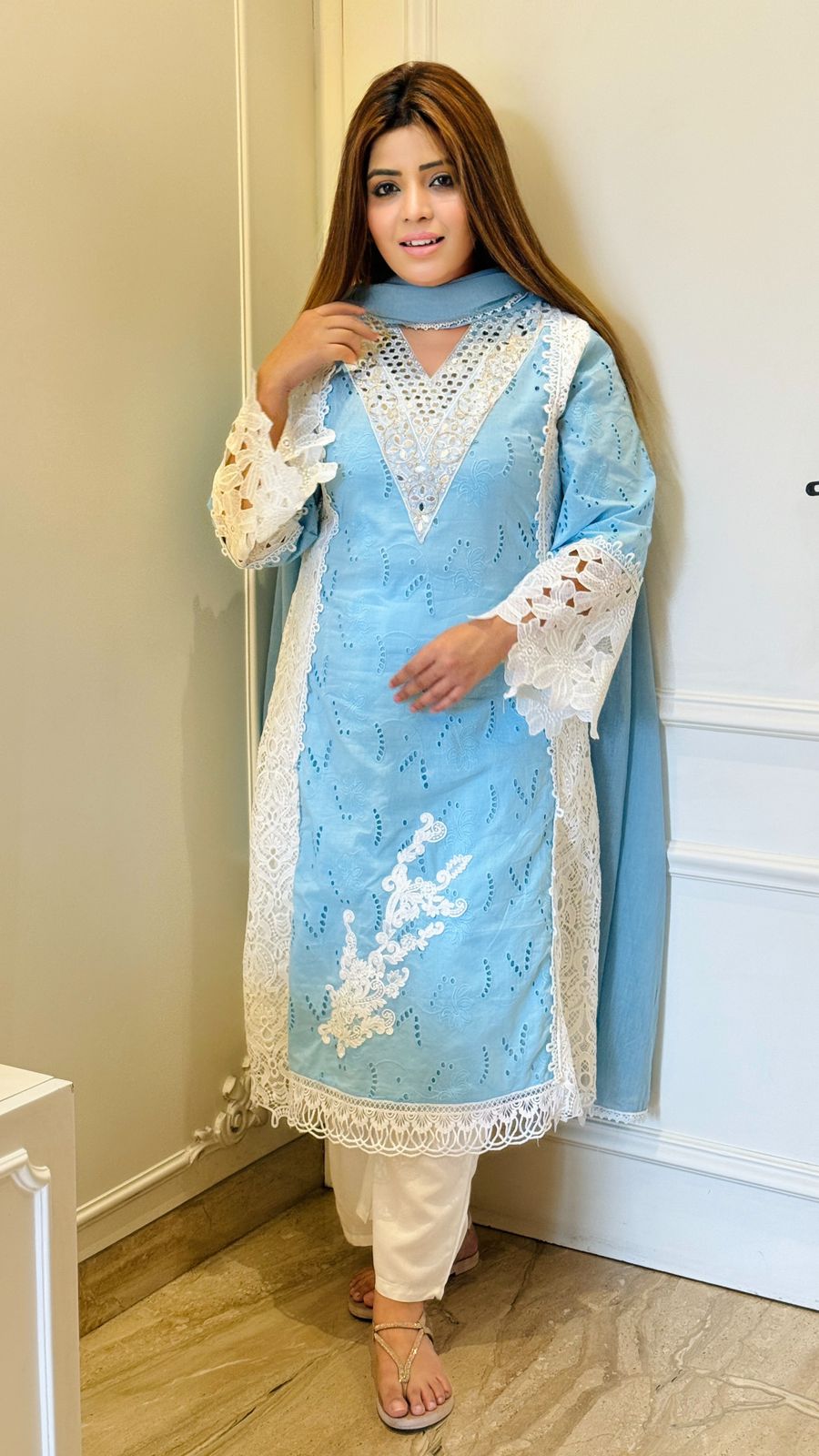Veshira Suit Set- Blue