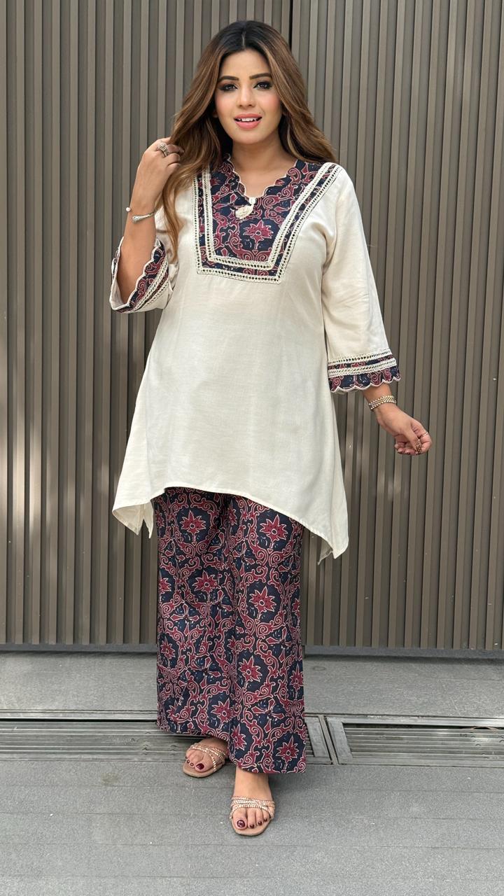 Rangrez Cotton C-Cut Suit Set
