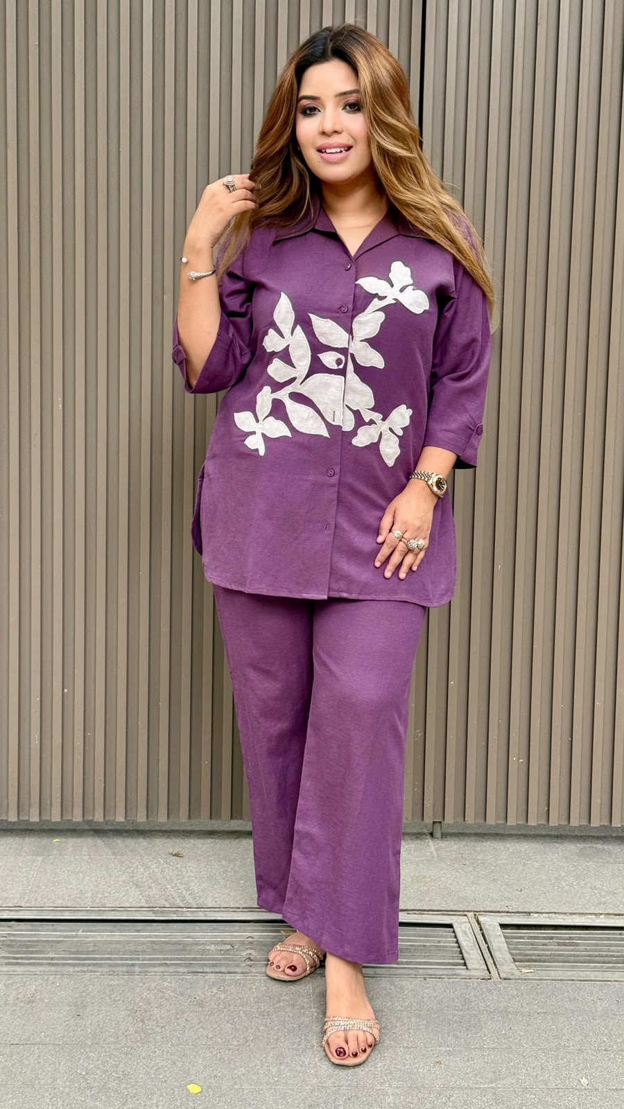 Kashni Cotton Cordset- Lavender