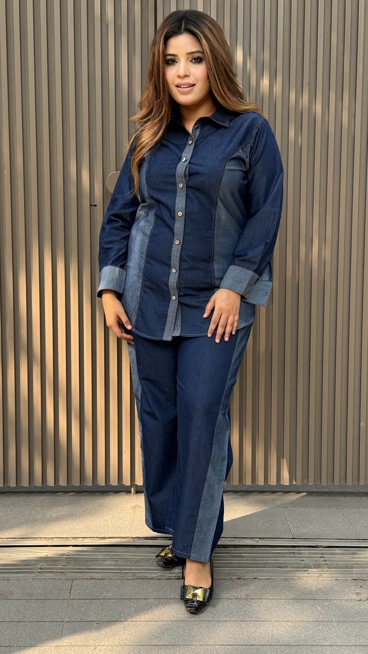 Rangriti Denim Corset - Blue