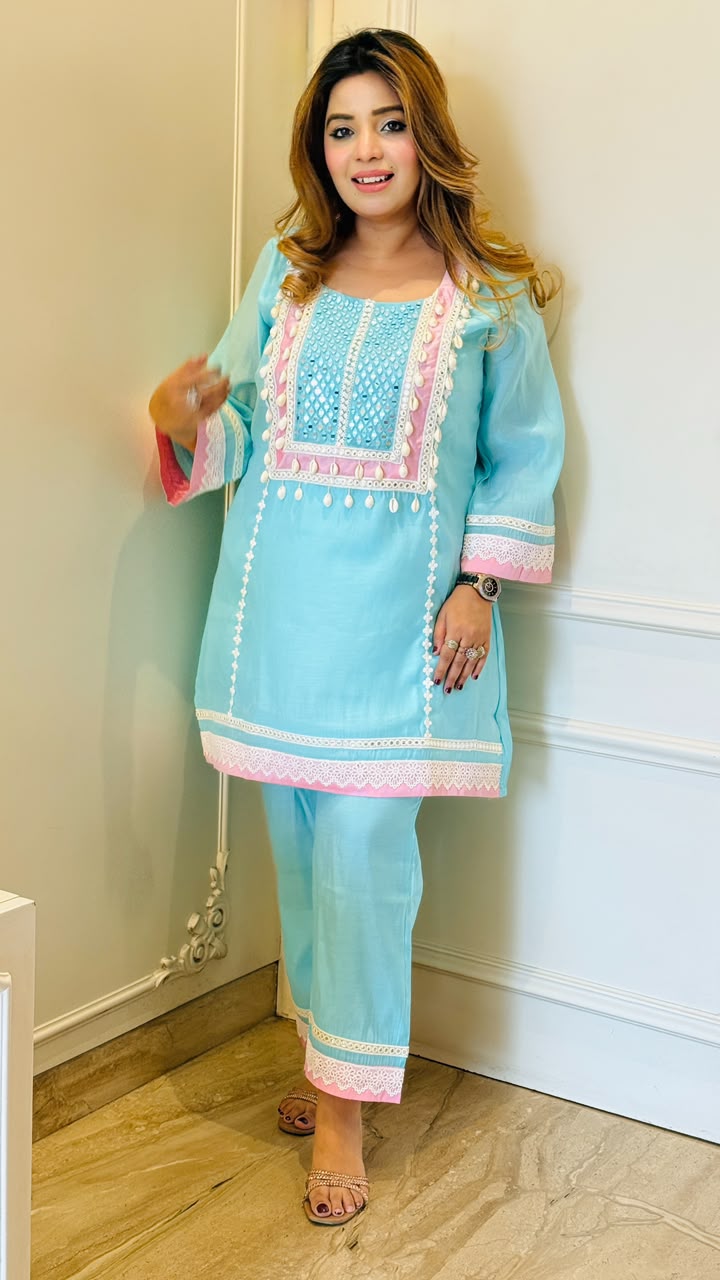 Arpita Cordset- Blue