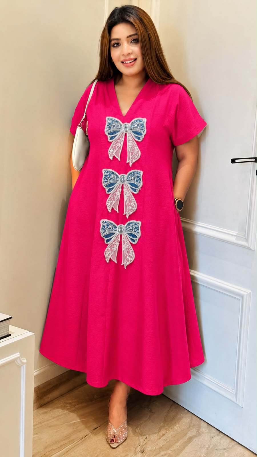 Neetu Kali dress- Pink, Yellow, Blue