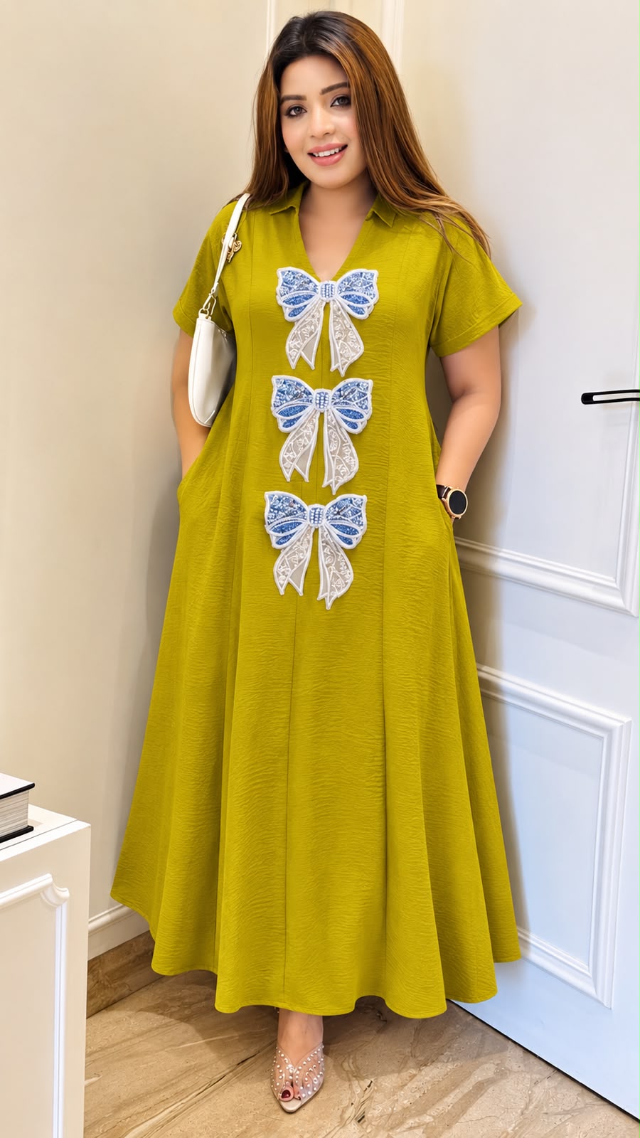 Neetu Kali dress- Pink, Yellow, Blue