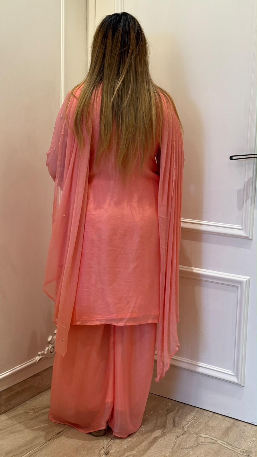 Tia Chinnon Suit Set- Peach
