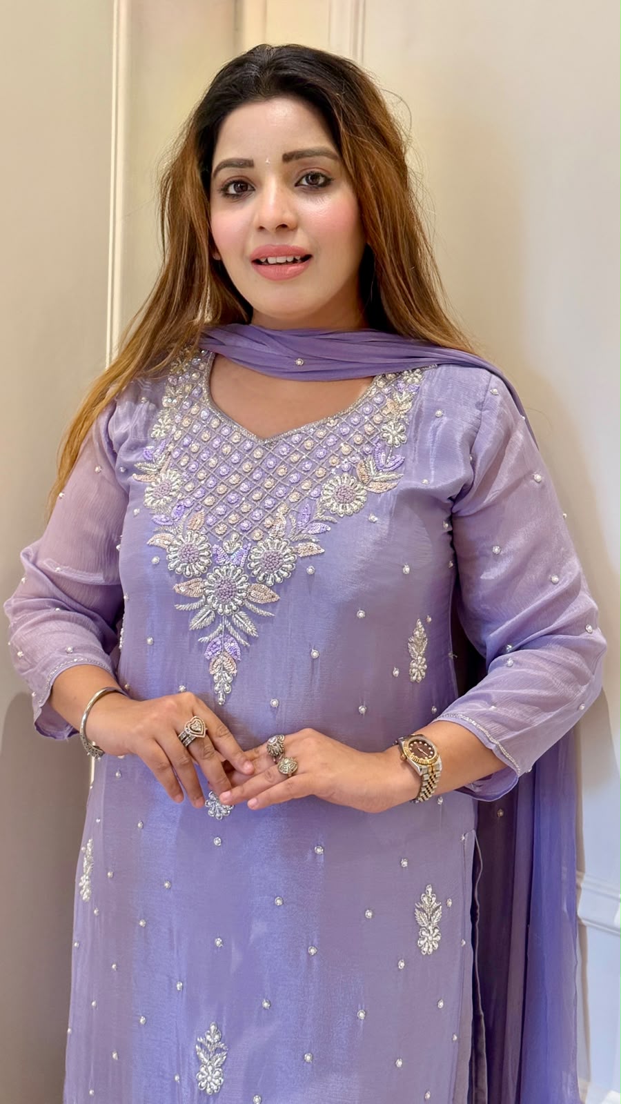 Taya Chinnon Suit Set- Lavender