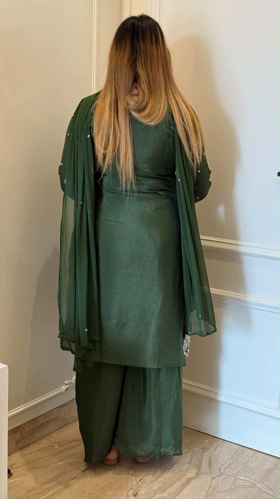 Tiya Chinnon Suit Set- Green