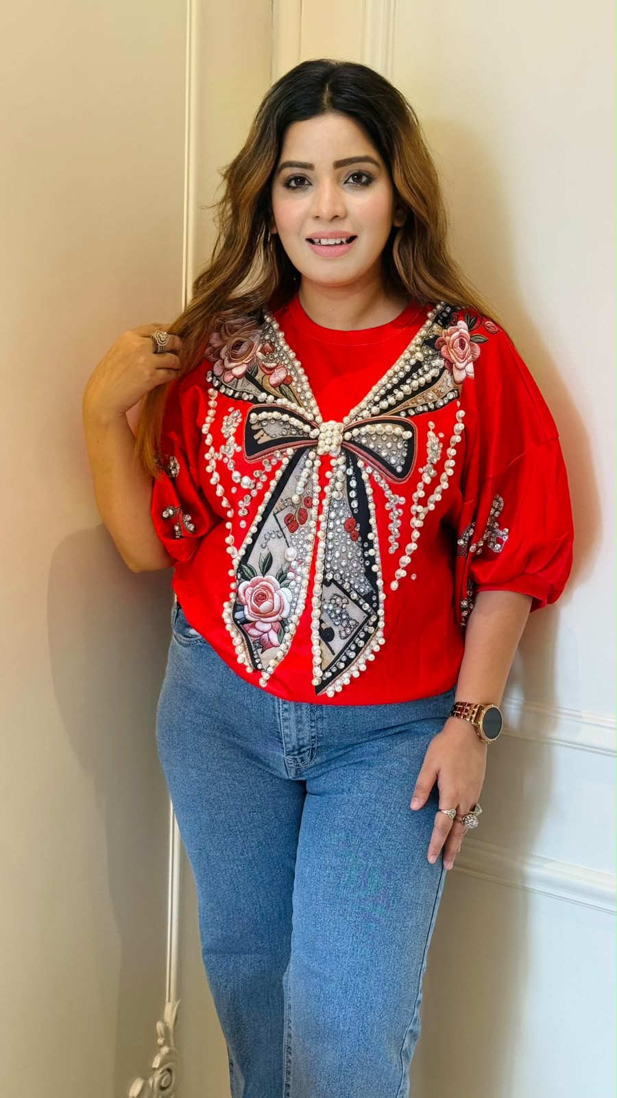 Lisha Digital Print Top- Black, Yellow, White, Blue, Beige, Pink, Red