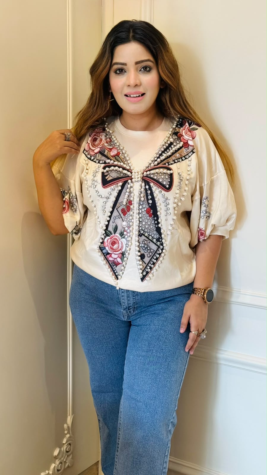 Lisha Digital Print Top- Black, Yellow, White, Blue, Beige, Pink, Red