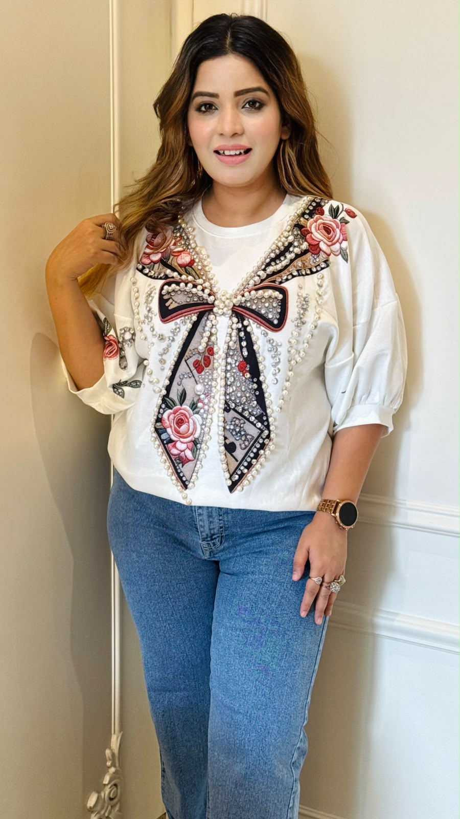 Lisha Digital Print Top- Black, Yellow, White, Blue, Beige, Pink, Red