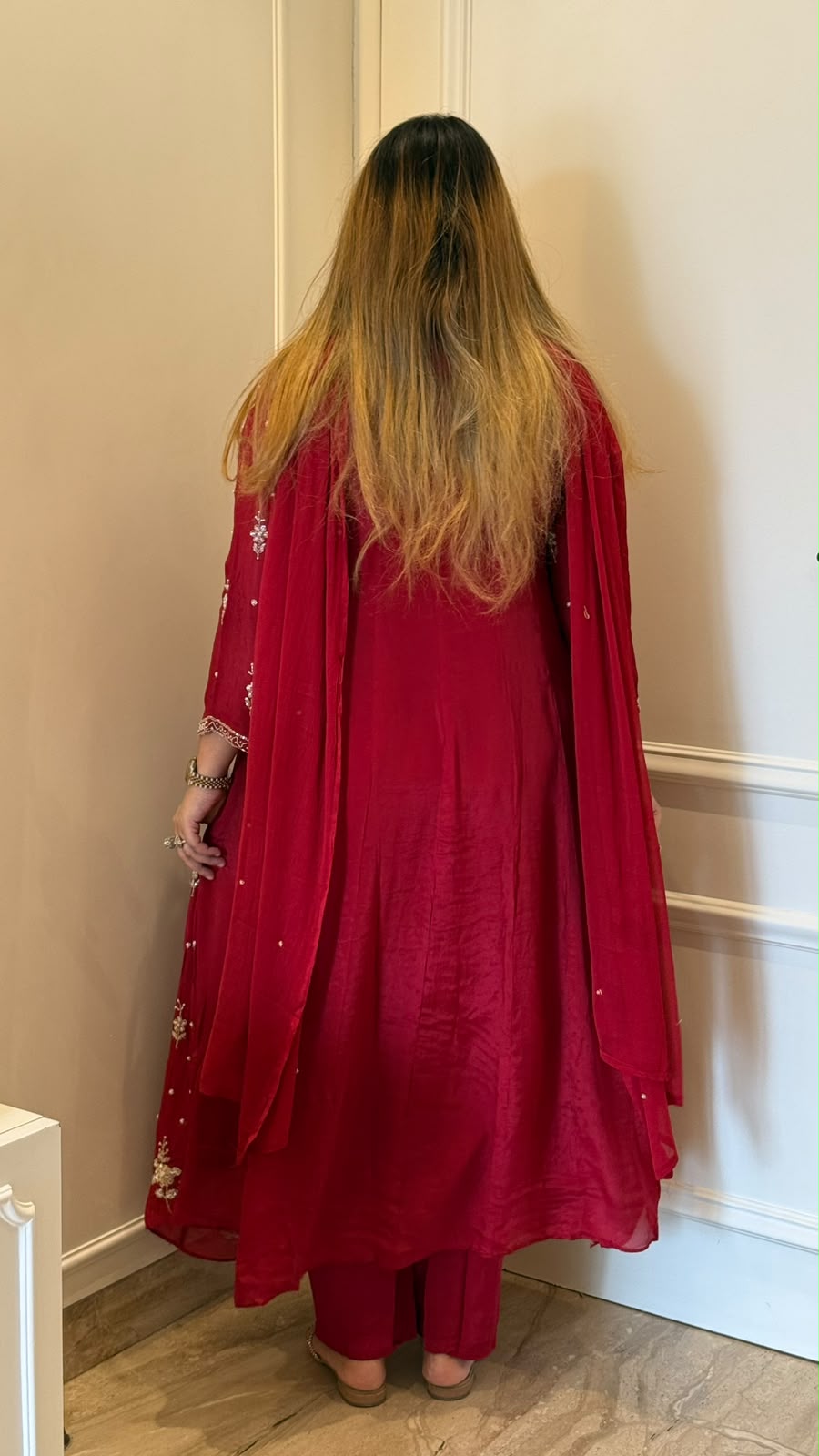 Mahima Chinnon Anarkali Suit Set