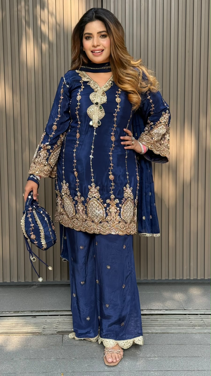 Anvitha Crepe Suit Set- Yellow, Red, Purple, Navy