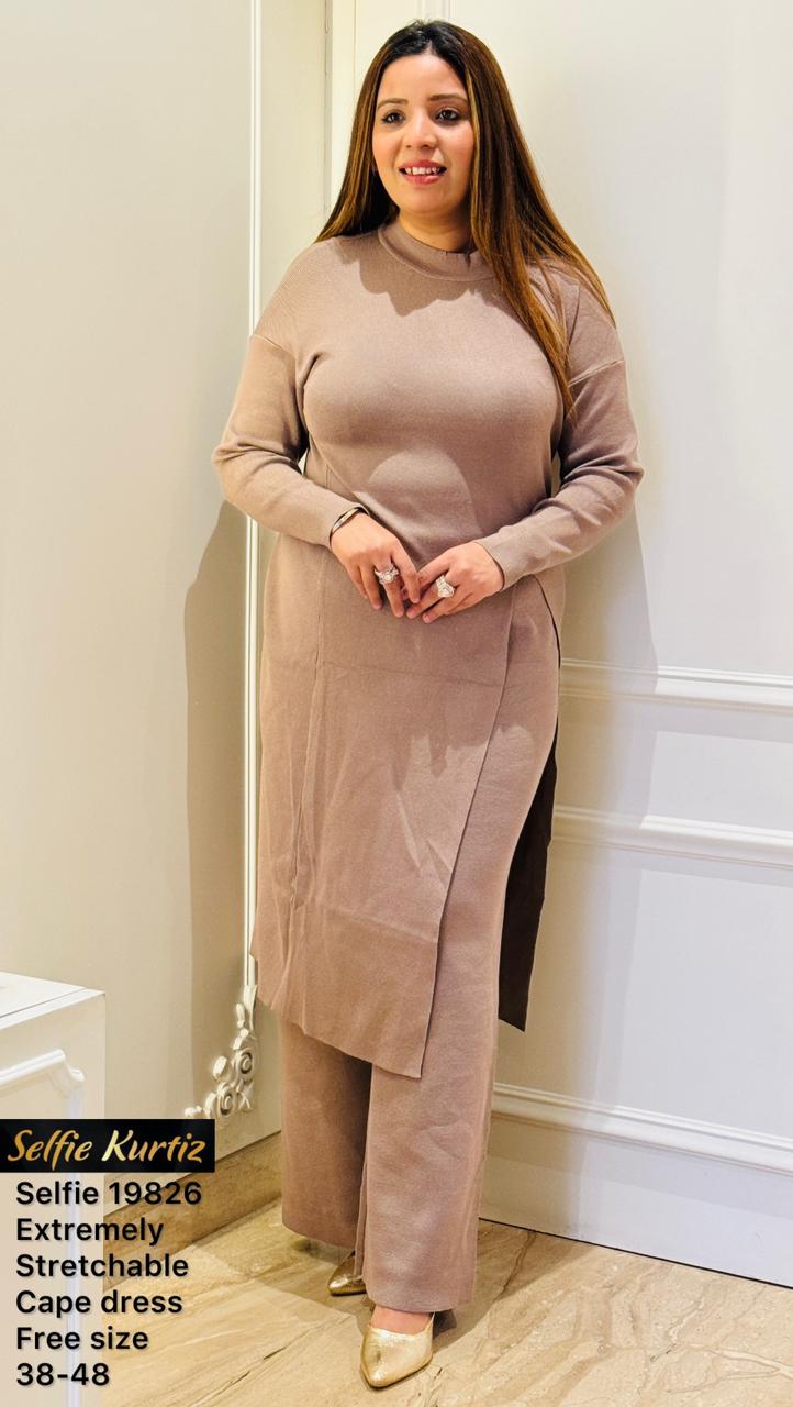 Elysian Crepe Dress – Sleek Fit in Ultra-Stretch