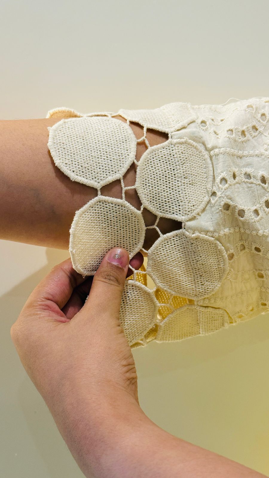 Ombre Elegance Schiffli Set (Yellow)