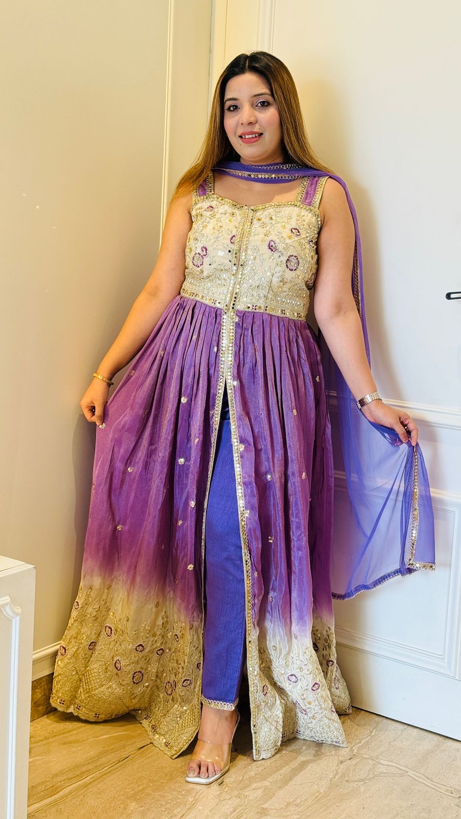 Aurora Cape Suit Set - Green, Purple, Yellow