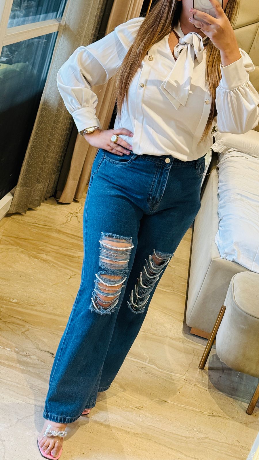 PearlWaist Rugged Denim