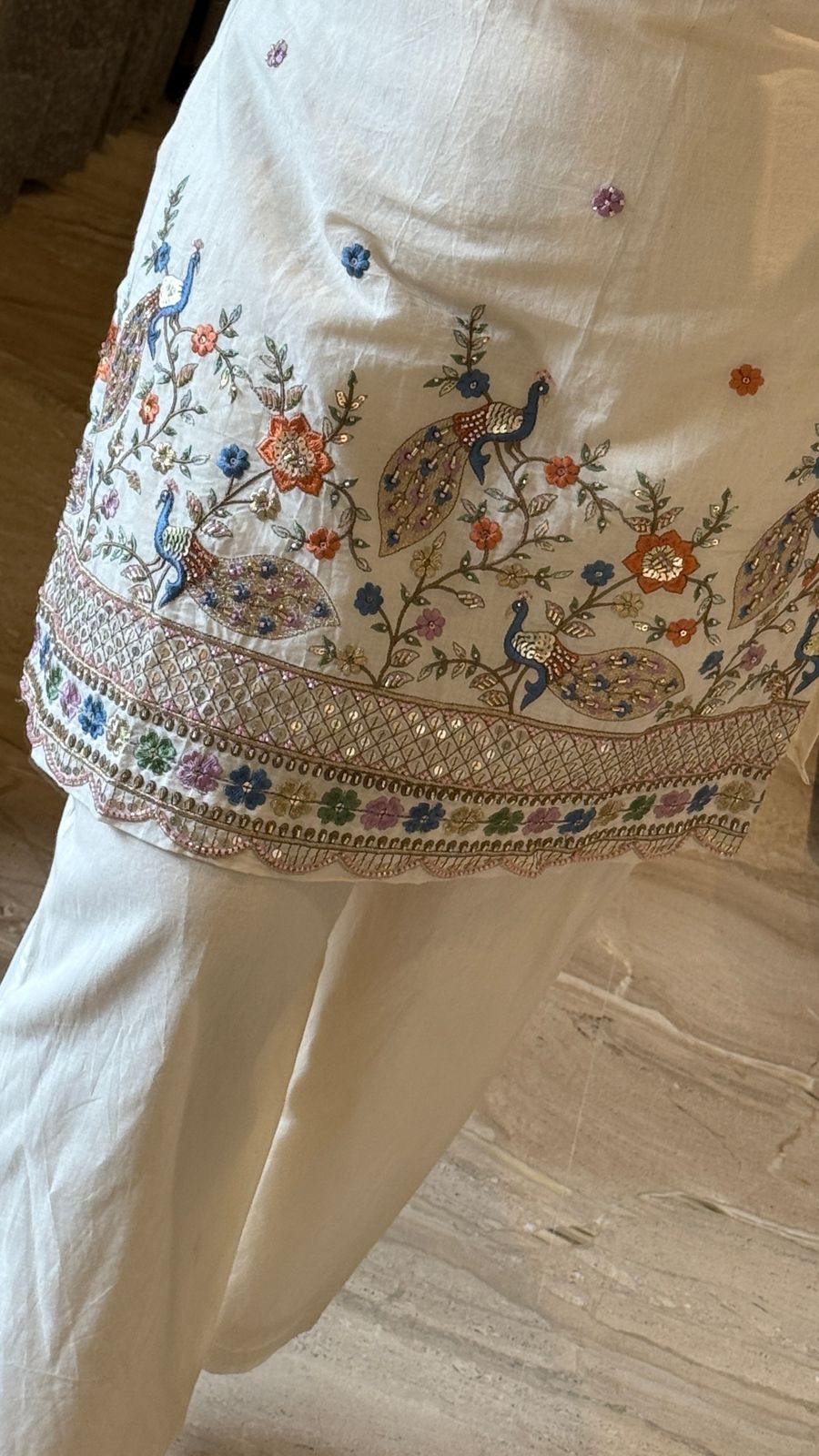 Kora Handwork Cordset- White