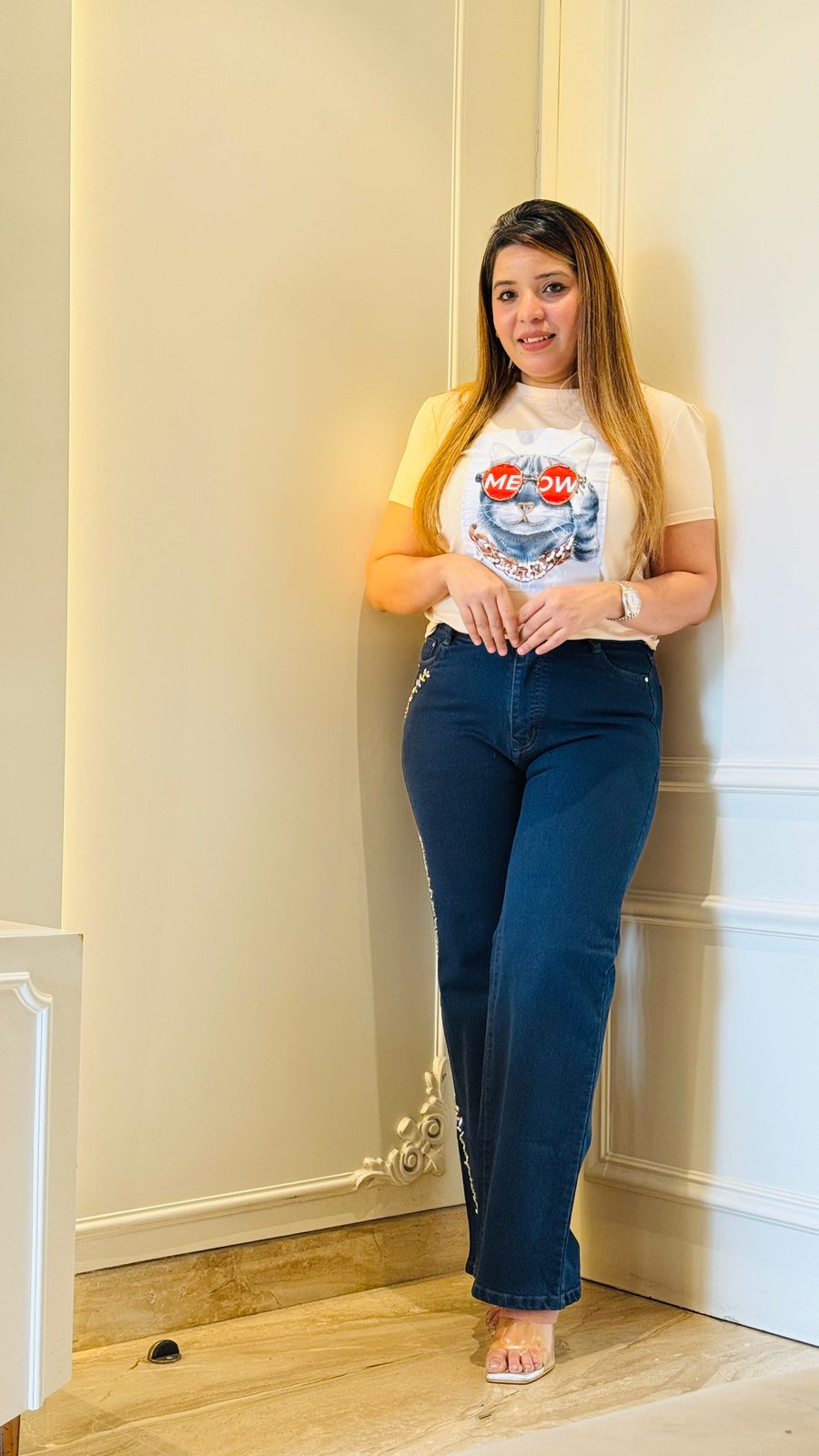 Denim Luxe Jeans- Navy, Blue