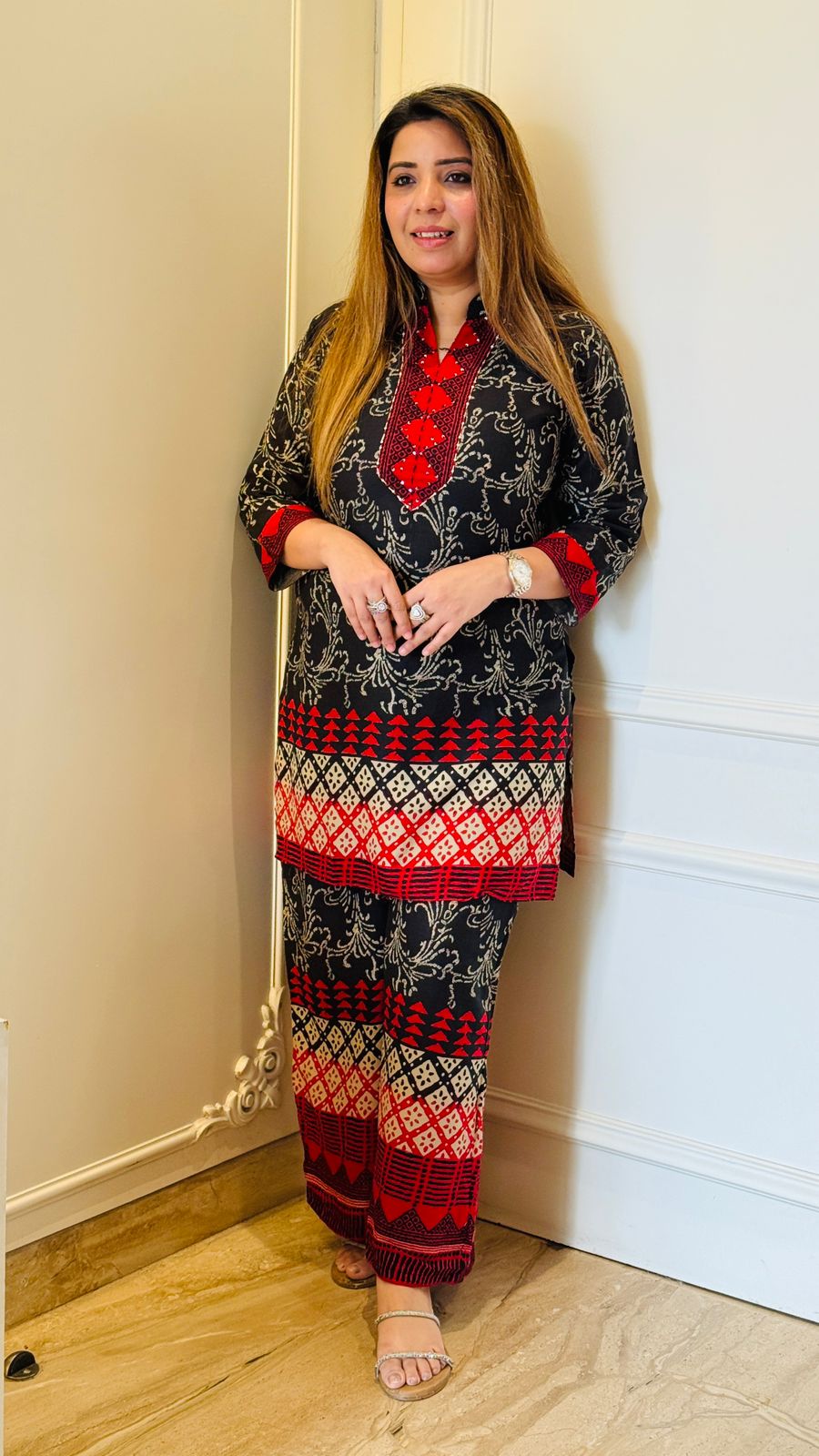 Kavya Cordset- Blue, Red