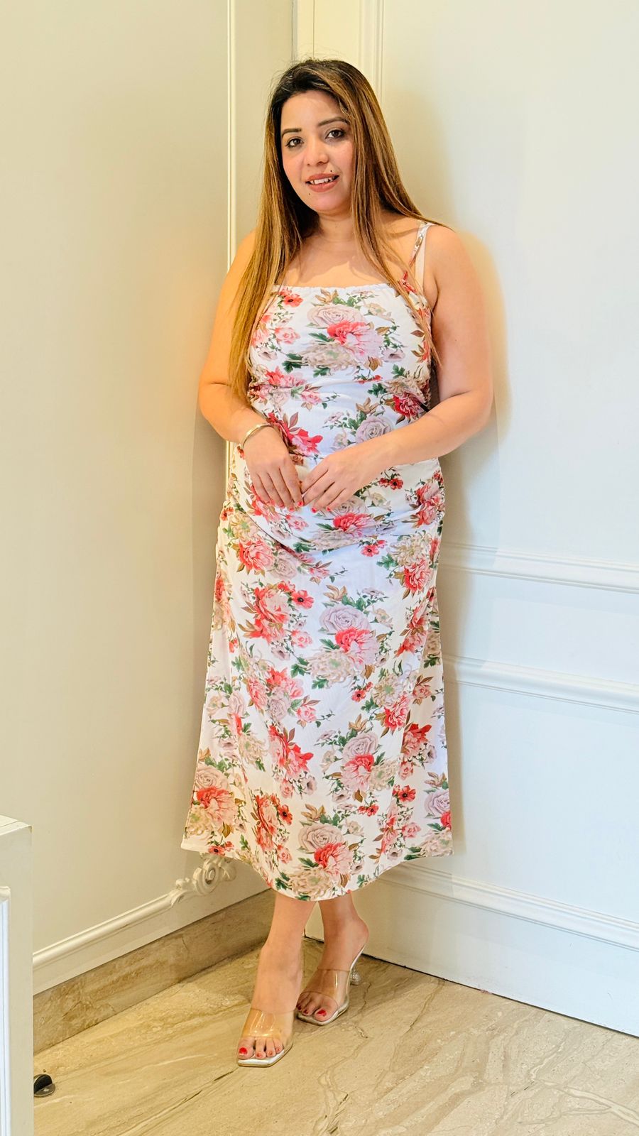 bengali maxi dress aveline maxi dress Aveline Maxi Dress- White Selfie Kurtiz