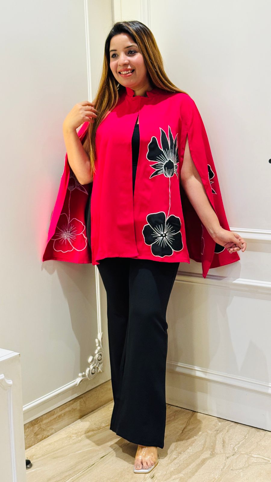 Nayra Cape Coord- Orange, Brown, Pink