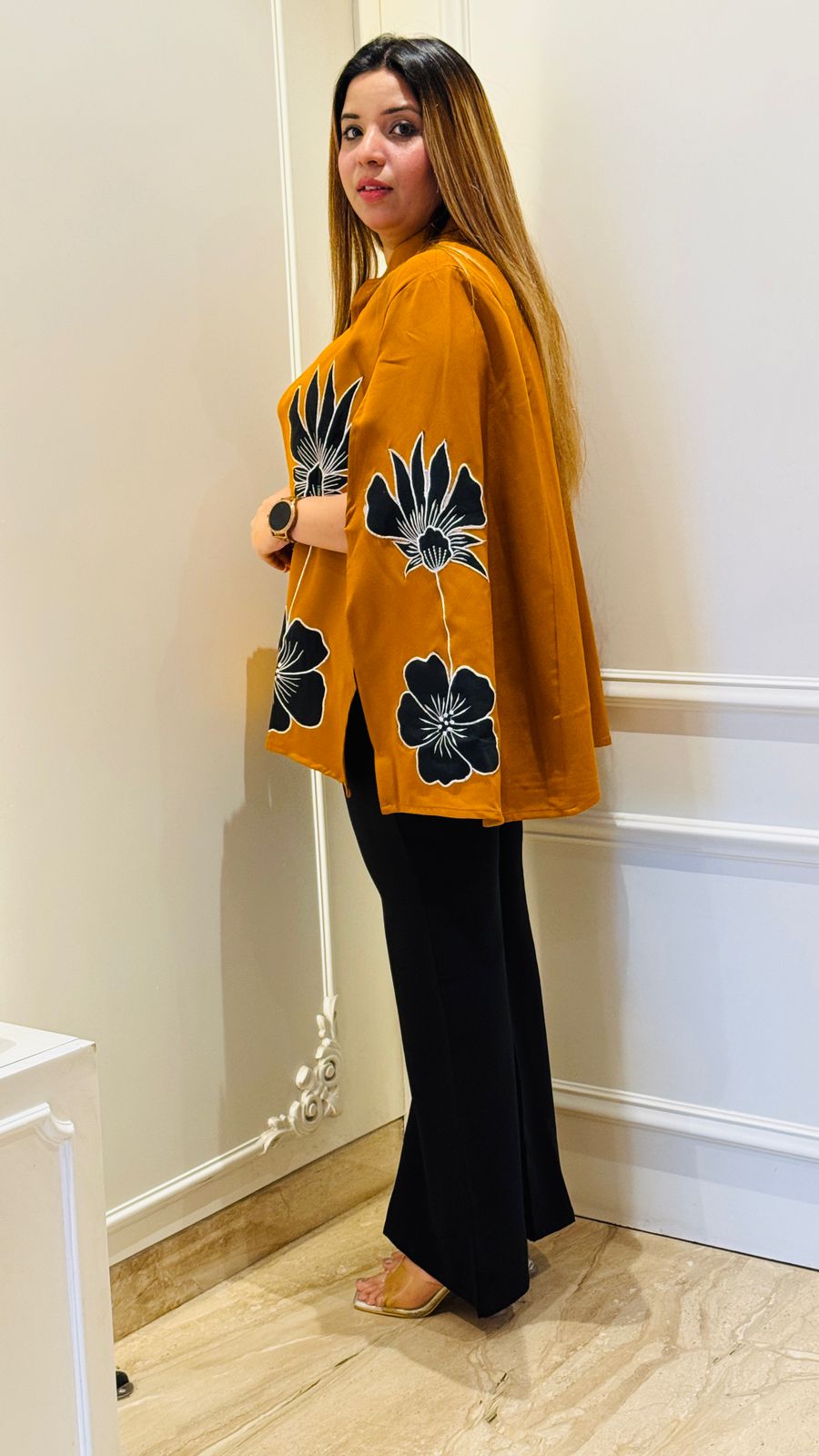 Nayra Cape Coord- Orange, Brown, Pink