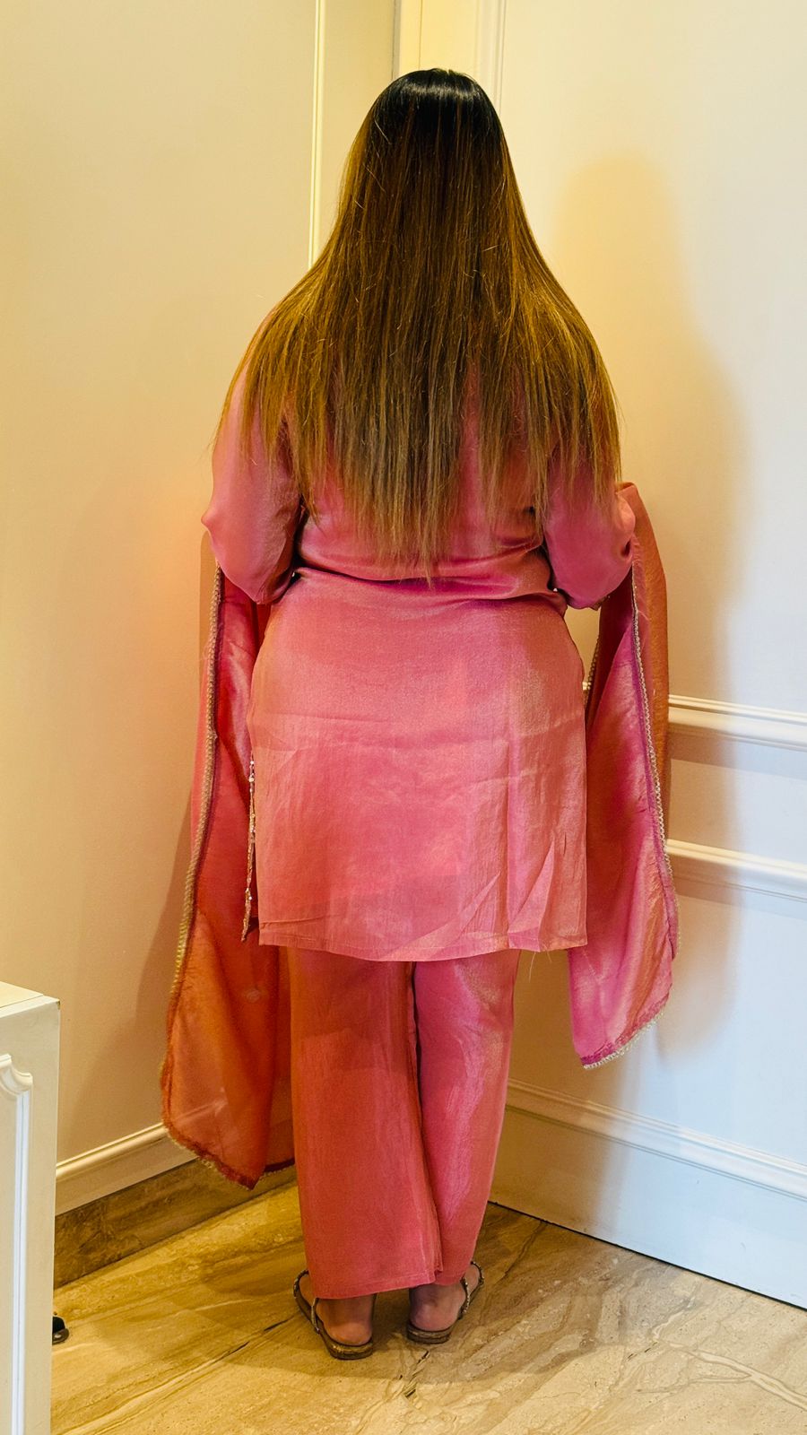 Ziya Suit Set- Yellow, Pink