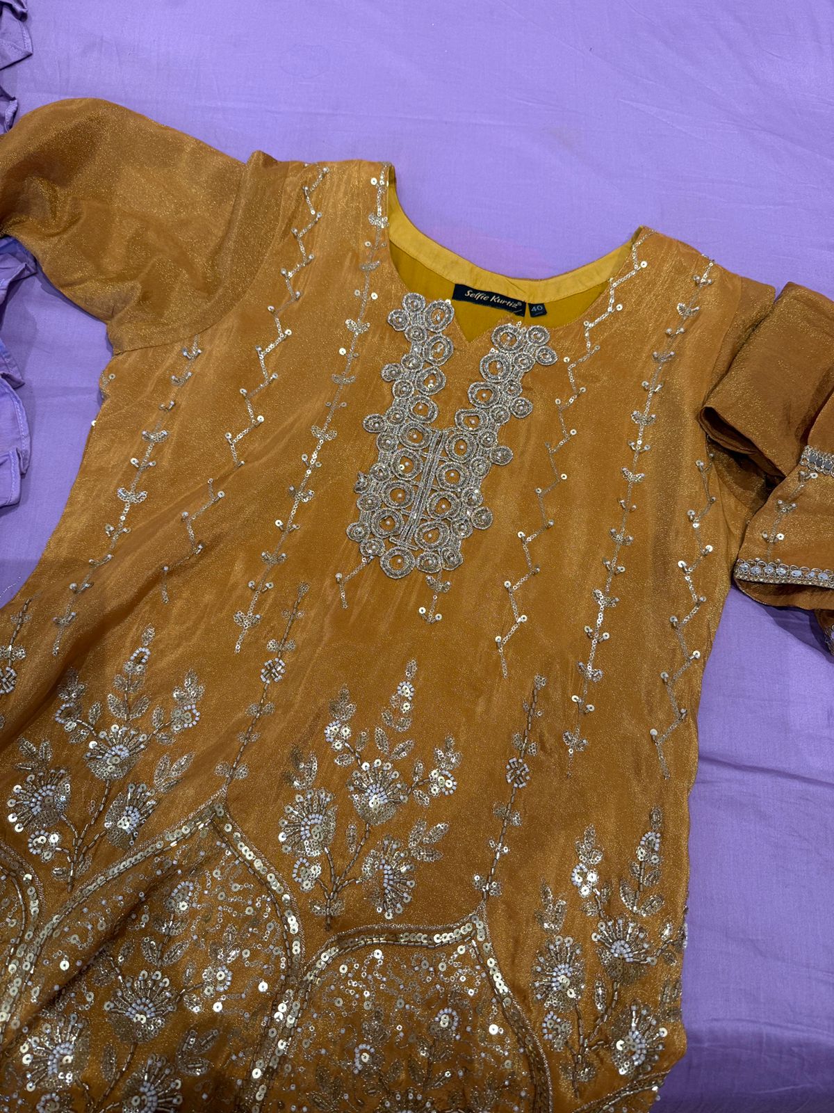 Ziya Suit Set- Yellow, Pink