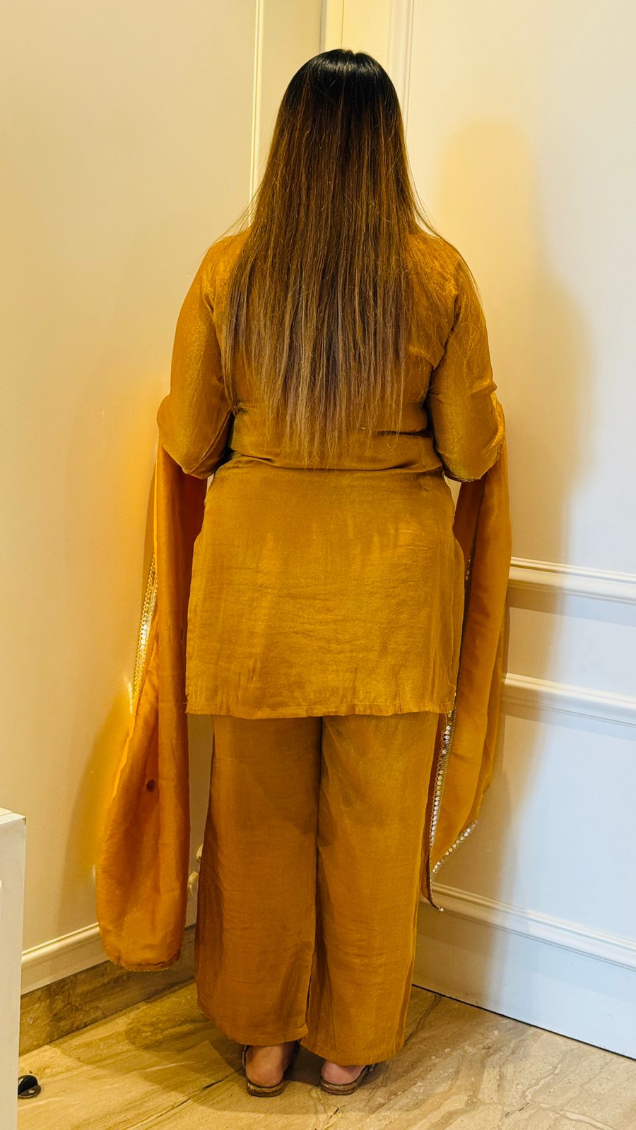 Ziya Suit Set- Yellow, Pink