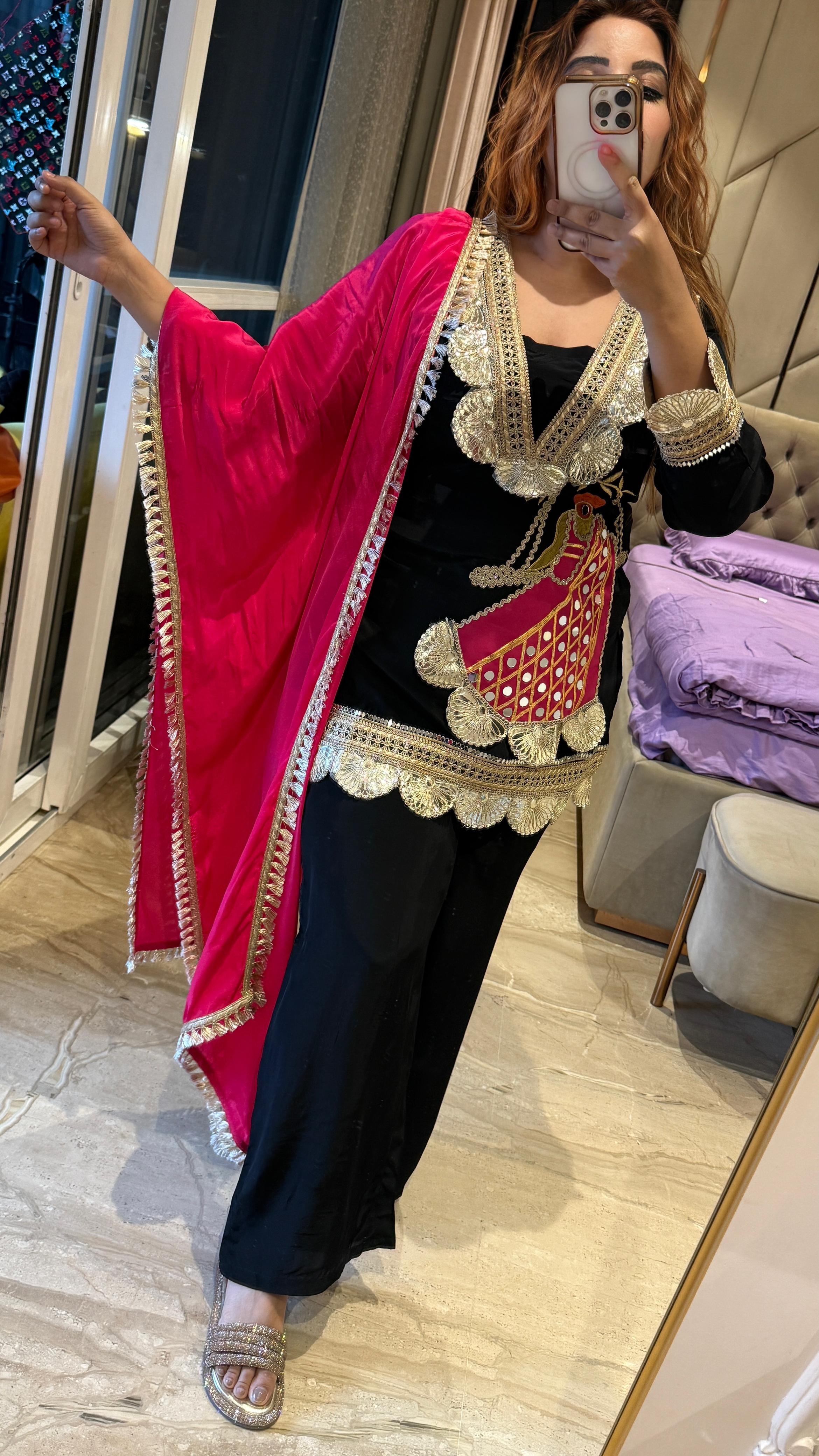 Senvika Suit Set- Pink, Purple, Orange, Black, Green, Red