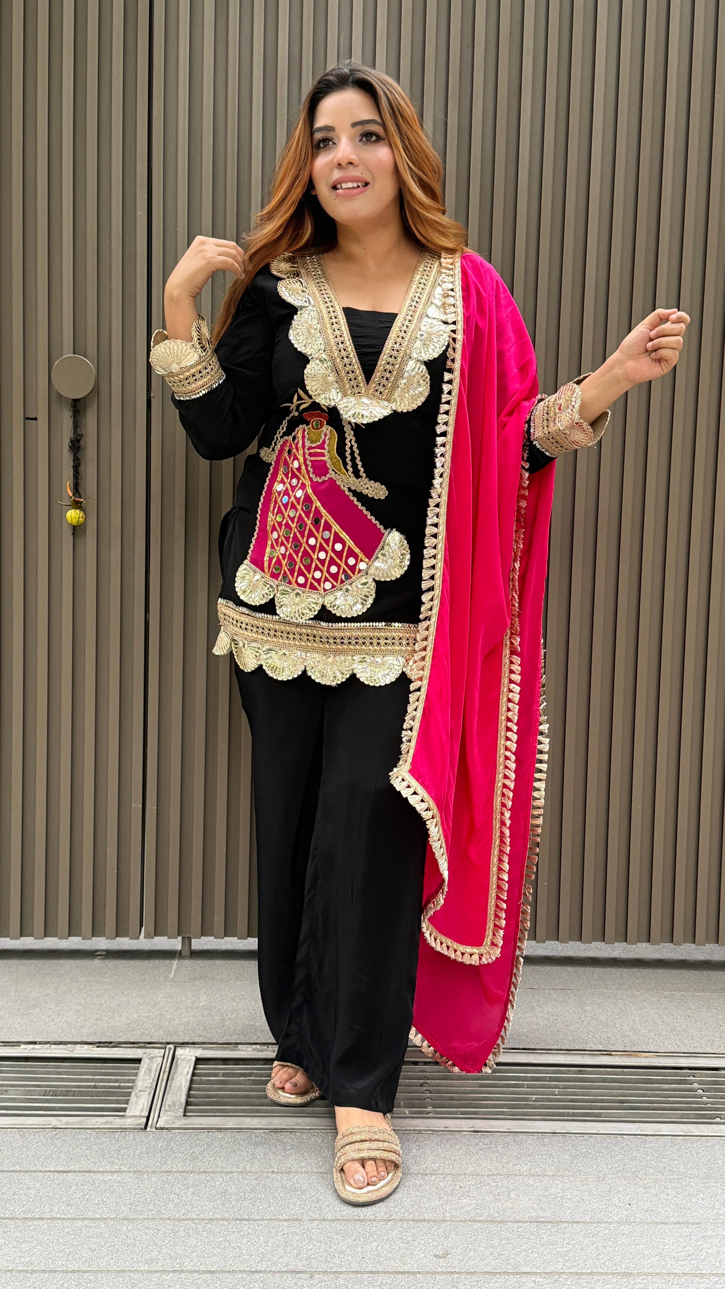 Senvika Suit Set- Pink, Purple, Orange, Black, Green, Red