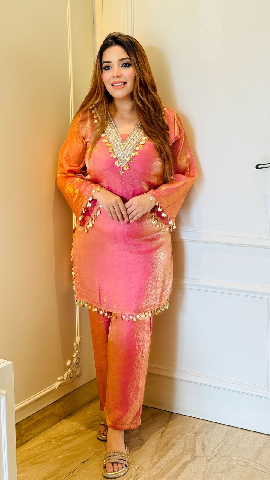 Aarvi Mirror Cordset- Purple, Pink, Lavender