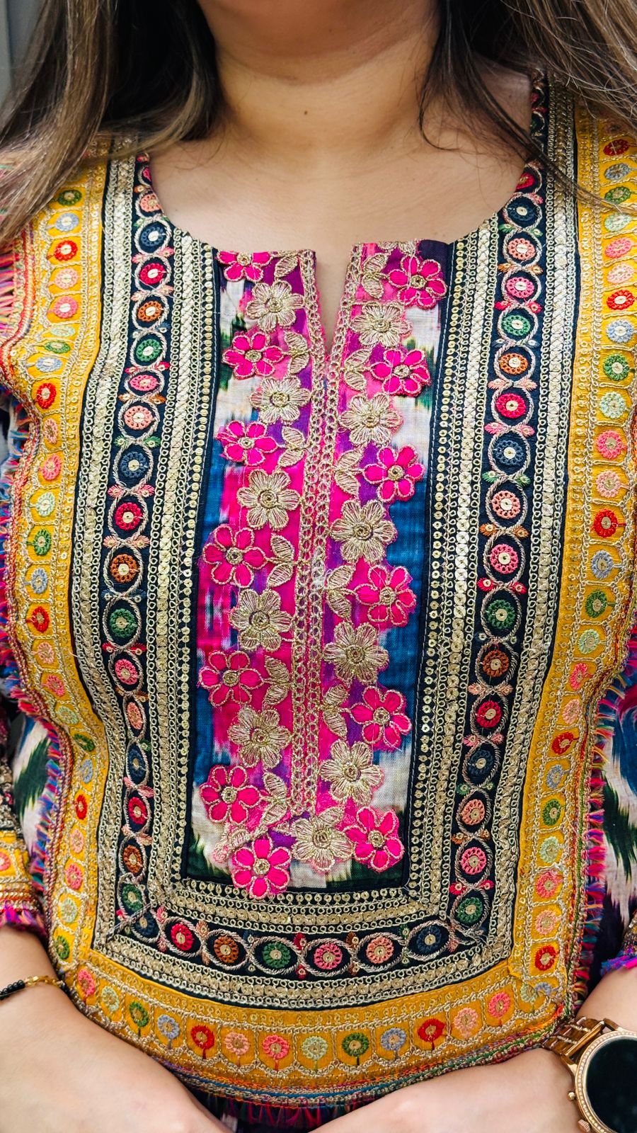 Lynara Kurta Set- Multicolor