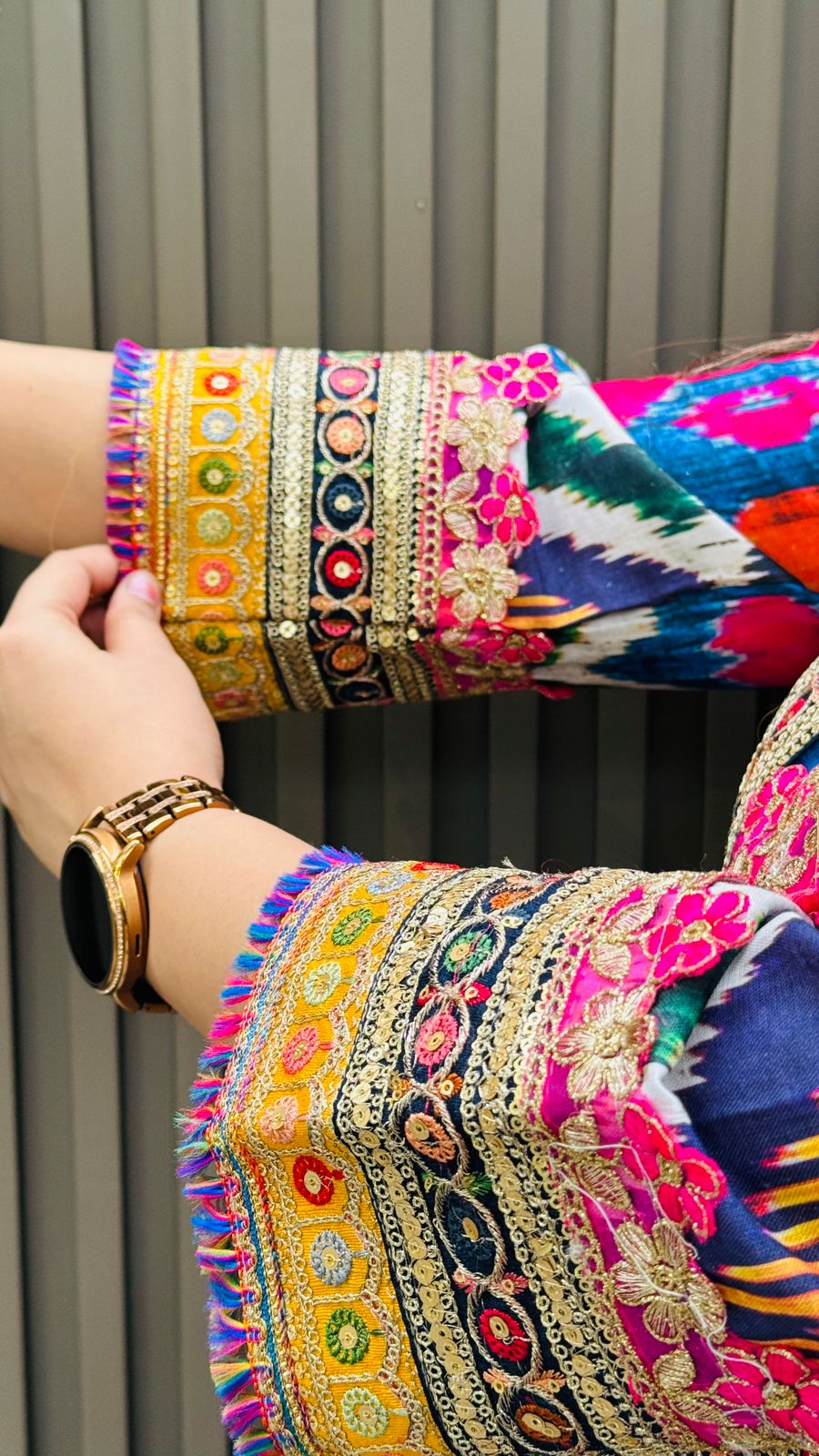 Lynara Kurta Set- Multicolor