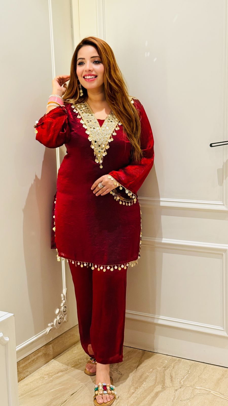 Nysa Ensemble Cordset- Brown, Red, maroon