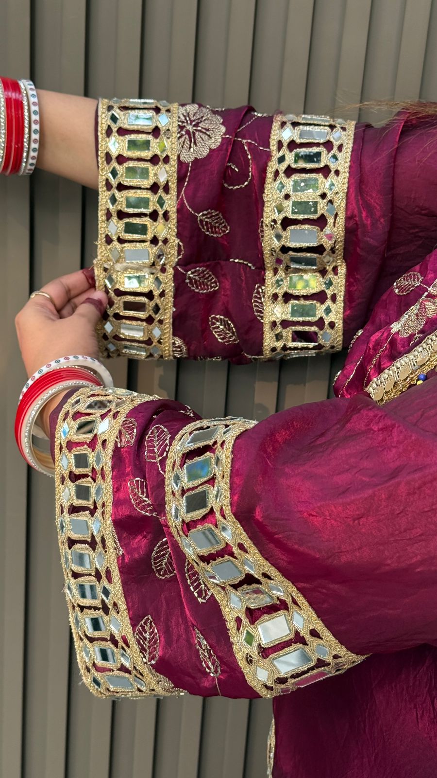 Malvika Suit- Magenta, Pink, Black