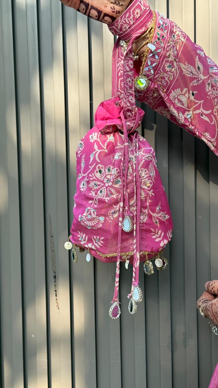 Zivana Sharar Suit- Blue, Pink