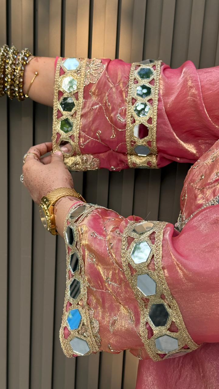 Malvika Suit- Magenta, Pink, Black