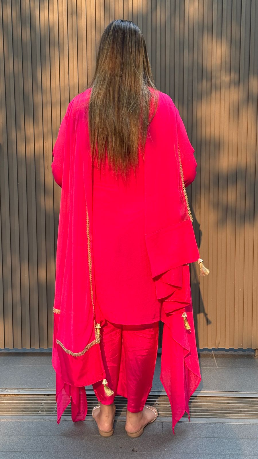 Arvisha Suit Set- Magenta, Pink