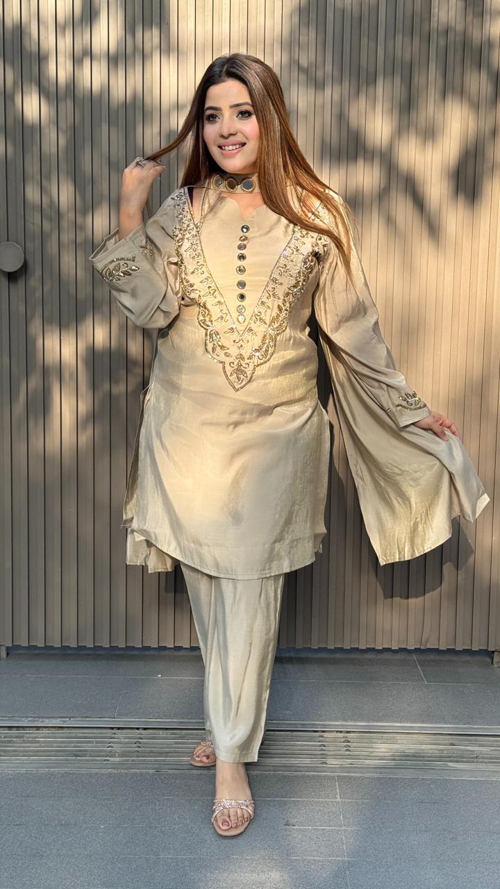 Nayvya Suit Set - Brown, Purple, Beige, Red