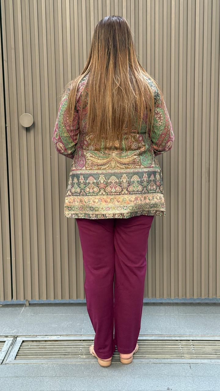 Elora Daffodil Wool Cordset- Black, Purple, Maroon