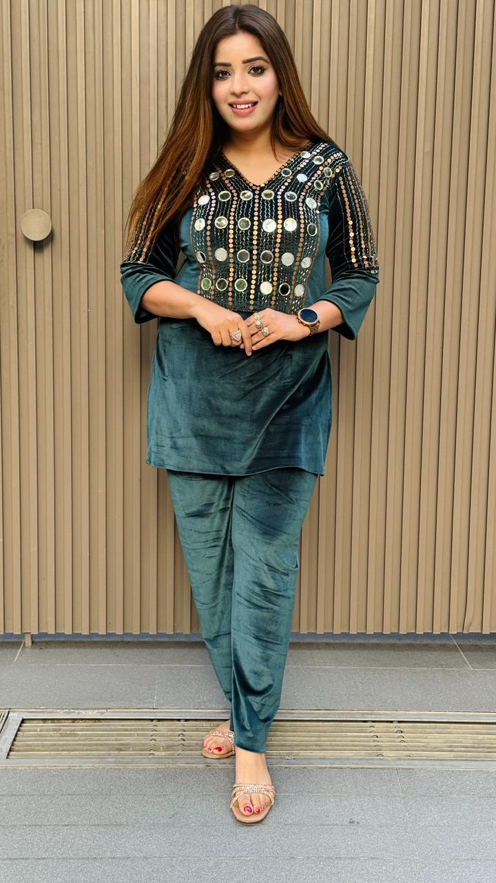 Velora Cordset- Magenta, Green, Grey, Blue