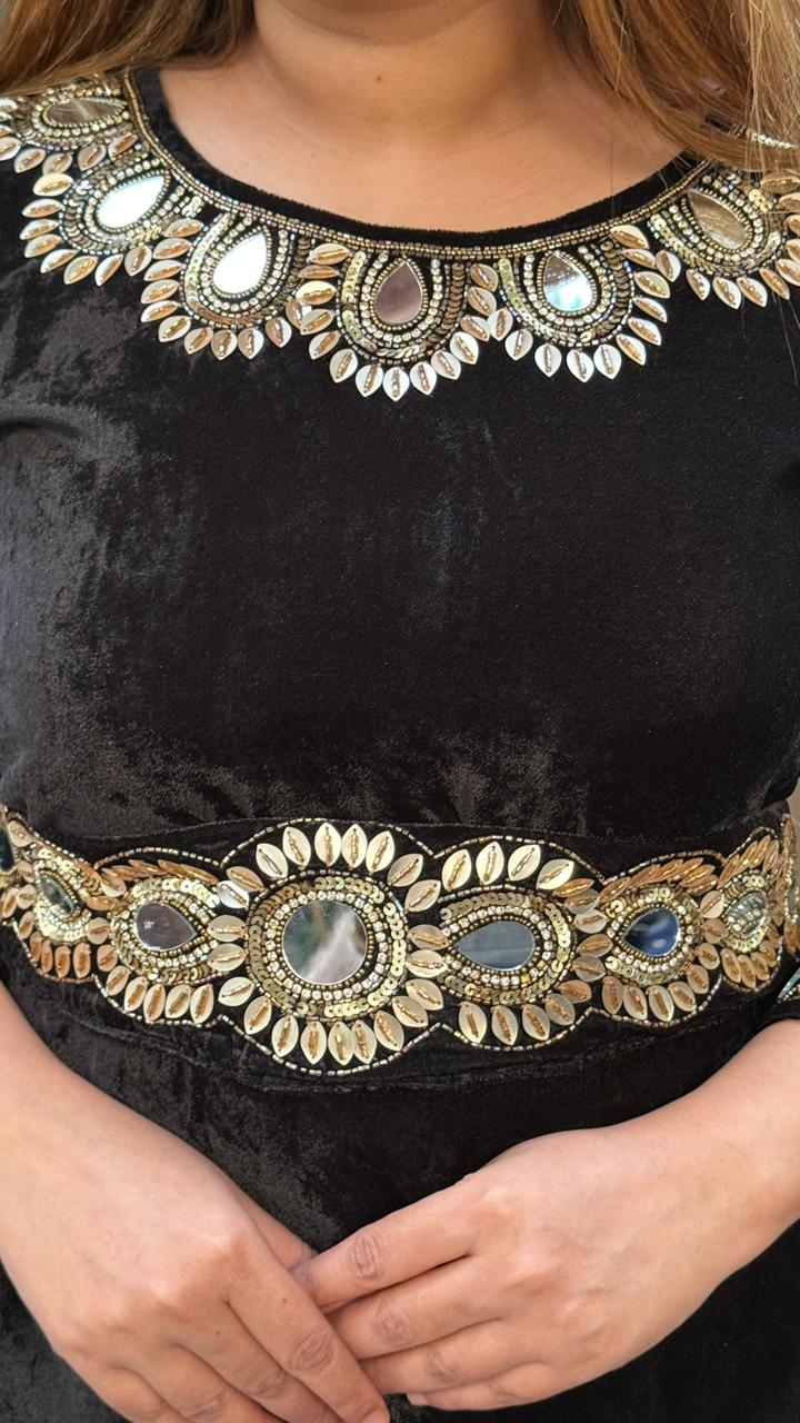 Marvella Hemline Set- Black