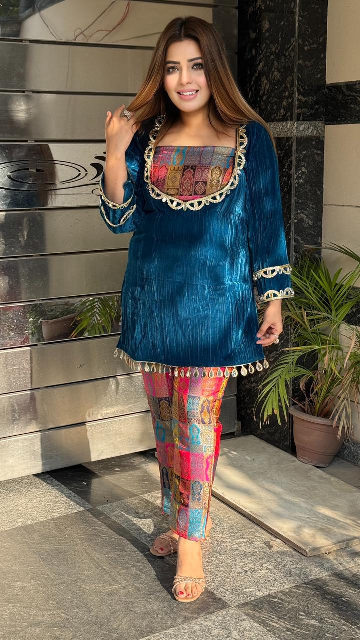 Zayana 3-Piece Cordset- Red, Black, Purple, Blue