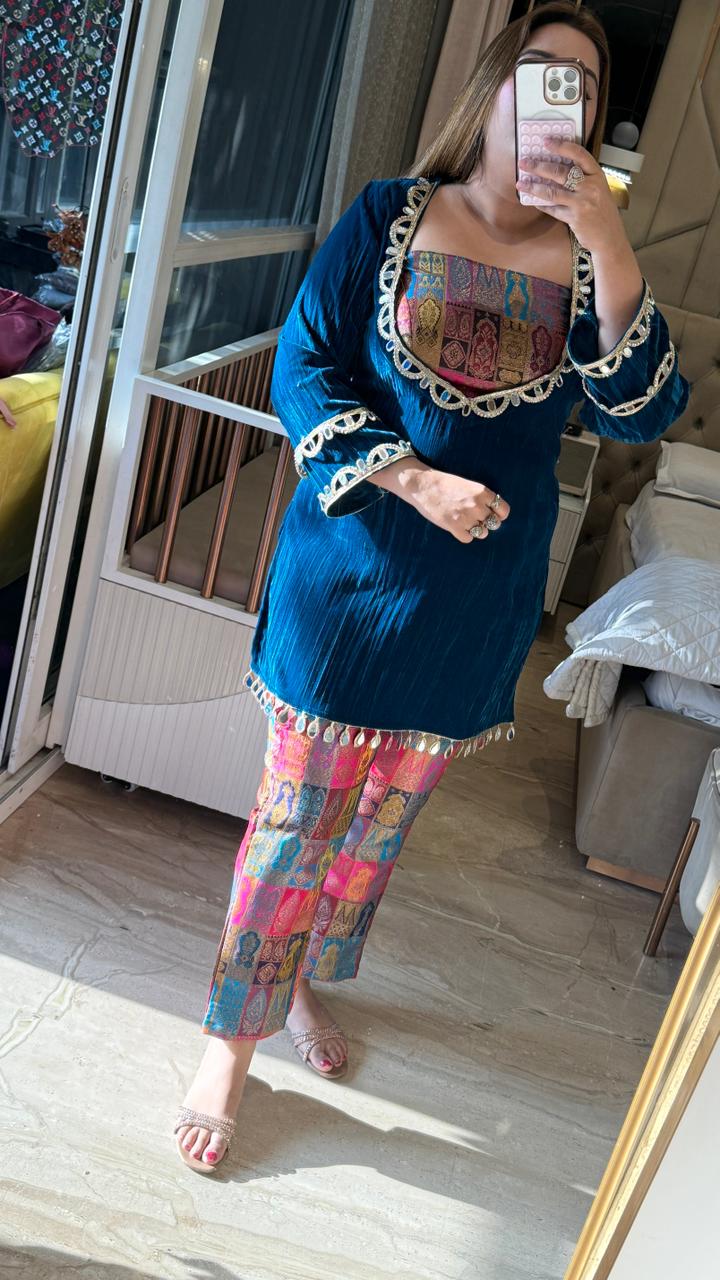 Zayana 3-Piece Cordset- Red, Black, Purple, Blue